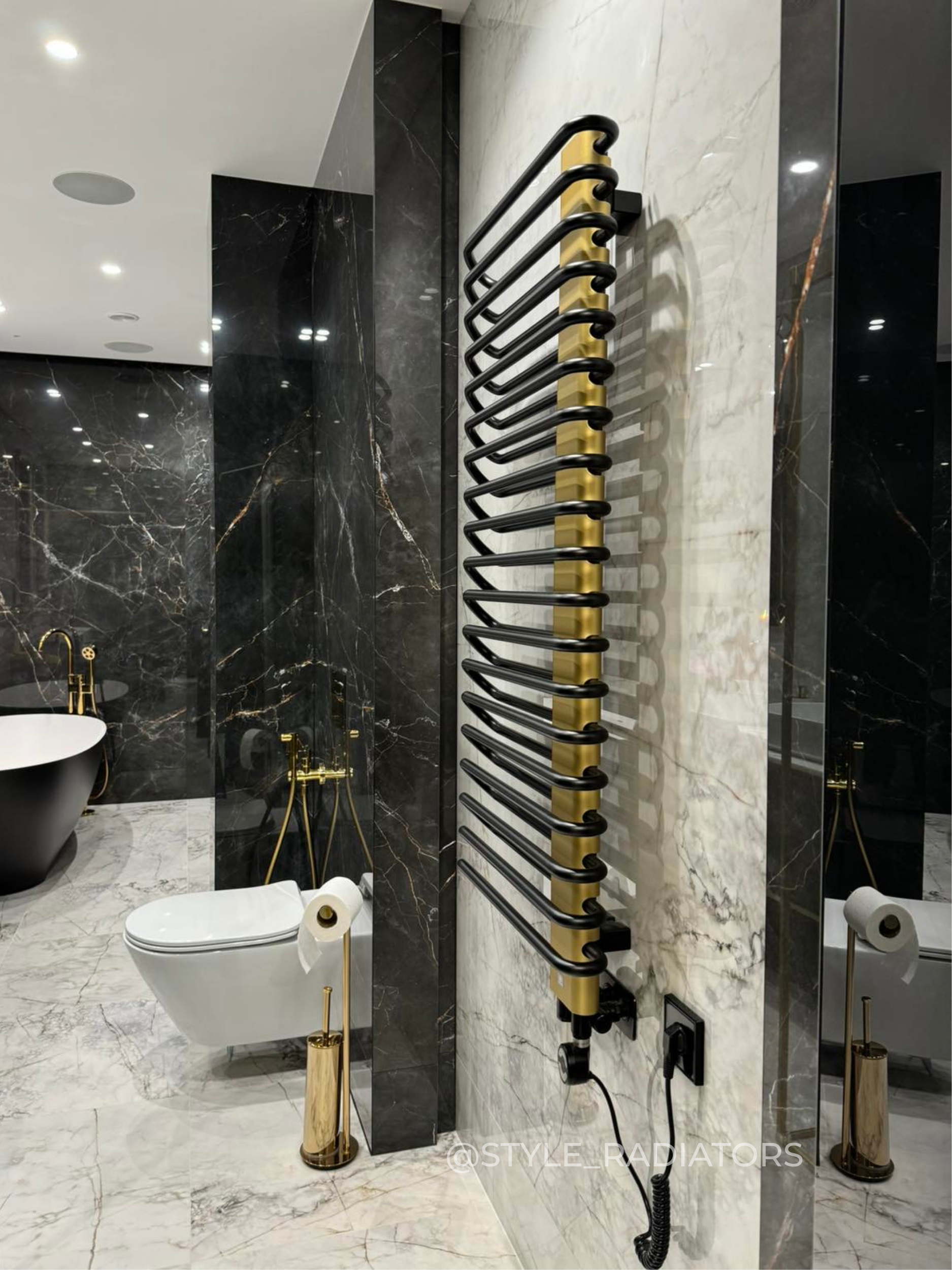 Реалізований дизайн-проєкт ванної кімнати з радіатором Terma
